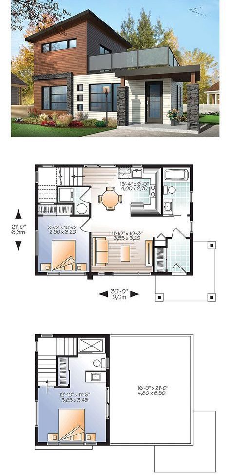 denah rumah minimalis 2 lantai 9