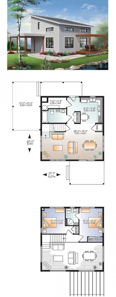 denah rumah minimalis 2 lantai 5