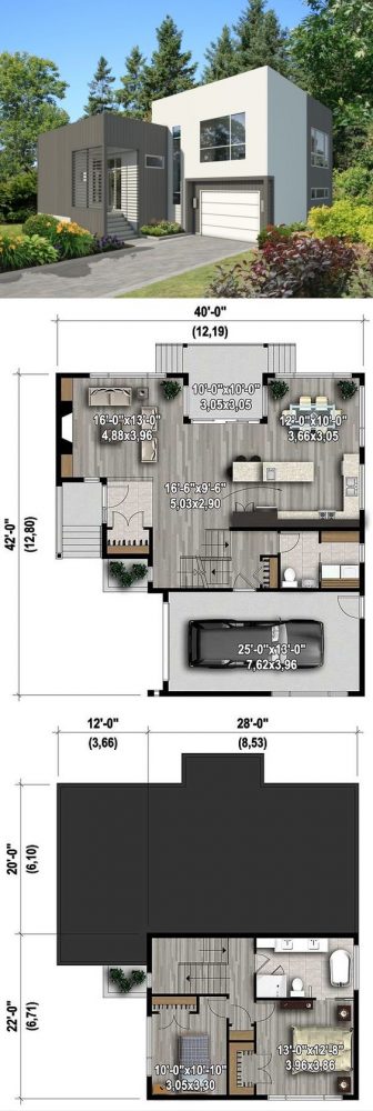 denah rumah minimalis 2 lantai 8