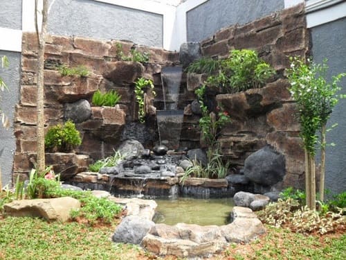 desain air terjun untuk taman