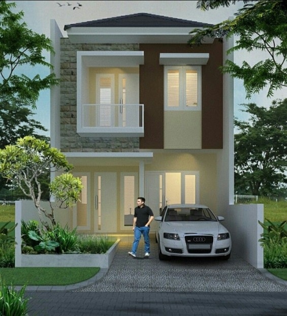 Model rumah minimalis 2 lantai