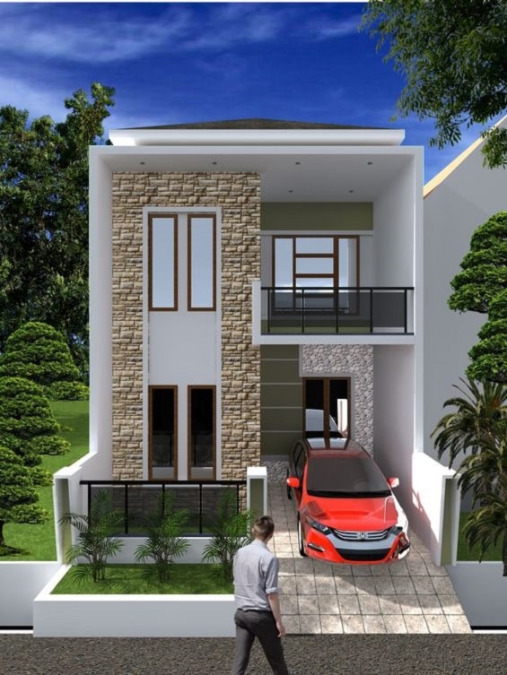 Model rumah minimalis 2 lantai